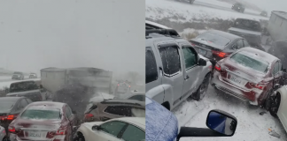 Veliki lančani sudar na autocesti, niko nije mogao da se zaustavi