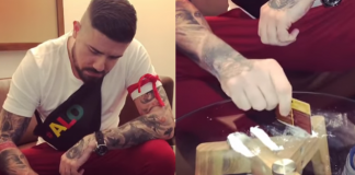 MC Stojan objavio video kako “crta linije”