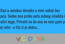 VIC DANA: Ulazi u bus djevojka