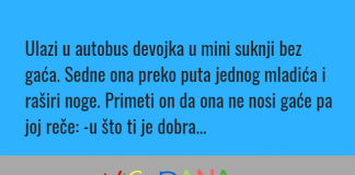 VIC DANA: Ulazi u bus djevojka