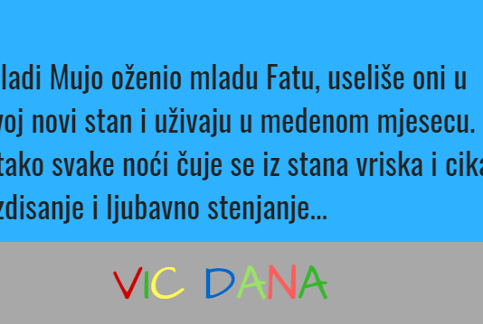 VIC DANA: Mladi Mujo oženio mladu Fatu…