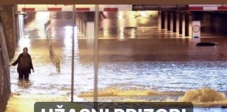 UŽASNE SCENE IZ REGIONA, VODA JE UŠLA U STANOVE, AUTA PLUTAJU ULICAMA: Snažno nevrijeme paralisalo grad