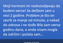 ISPOVIJEST: Ne uspijevam da ostanem vjerna