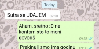 BIVŠA DJEVOJKA MI SE JAVILA I REKLA DA SE SUTRA UDAJE Kad mi je ovo na kraju napisala SAMO SAM SE SRUŠIO, ŠTA DA RADIM?